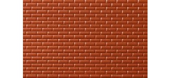 noch 55004 Mur de brique, rouge